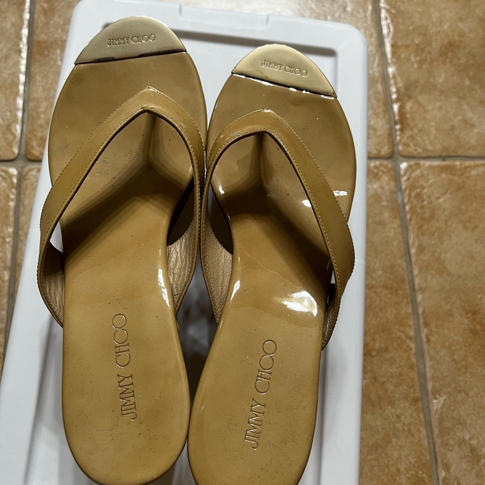 Jimmy Choo Beige Mules